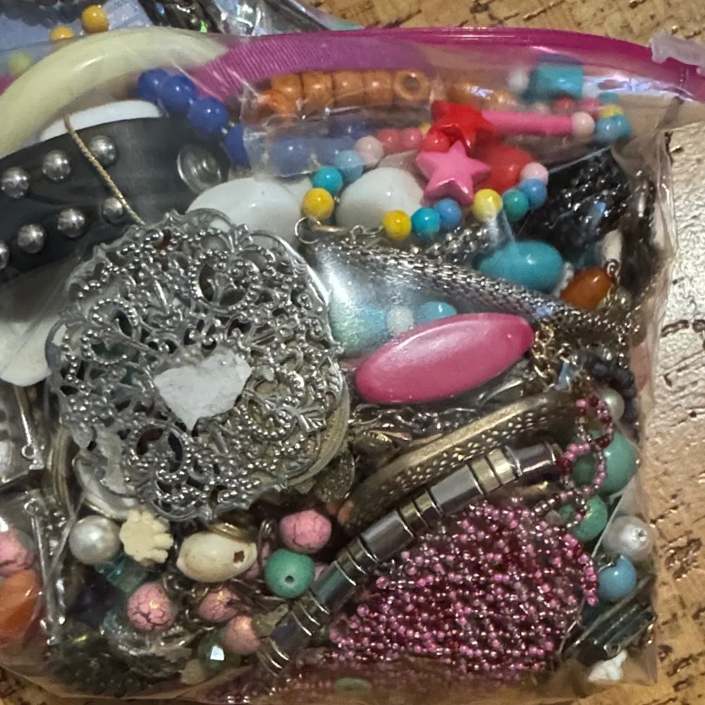 Clear and Pink Storage Bag